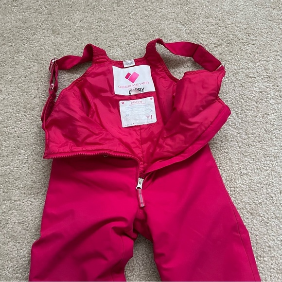 Obermeyer Girls Toddler Ski Snow I-Grow Bibs Pants Overalls Pink Size 3 #55015, - Picture 12 of 16